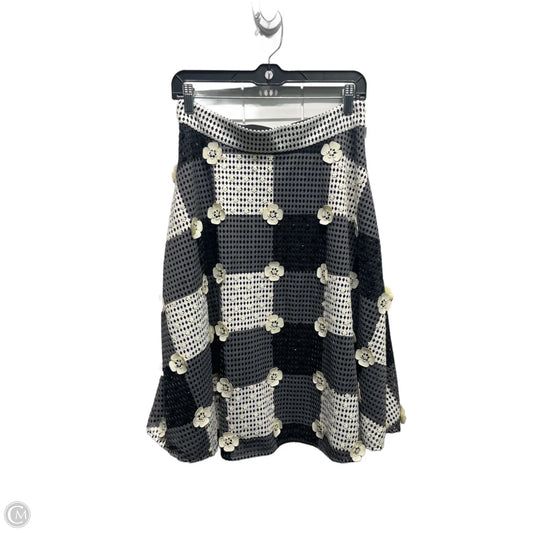 Skirt Midi By Anthropologie In Black & White, Size: 6