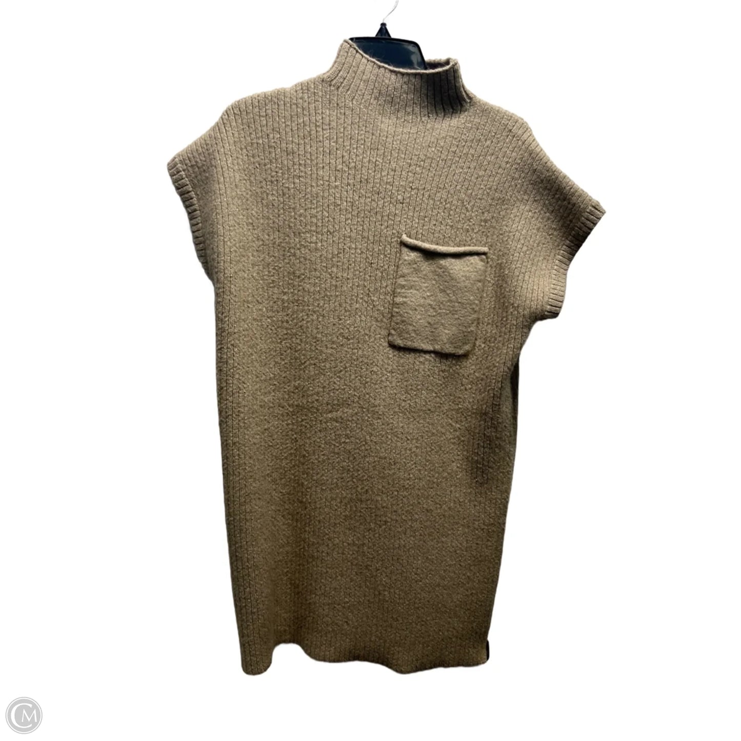 Sweater Short Sleeve By Zenana In Tan, Size: S