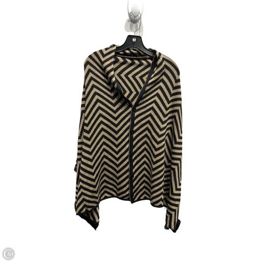 Shawl By Clothes Mentor In Black & Gold, Size: Osfm