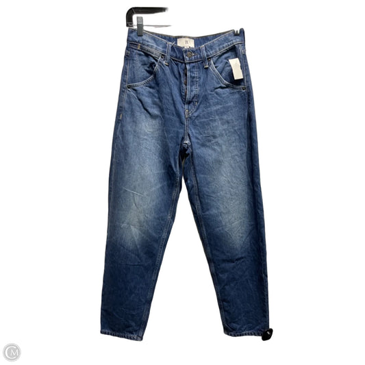 Jeans Straight By Banana Republic In Blue Denim, Size: 2