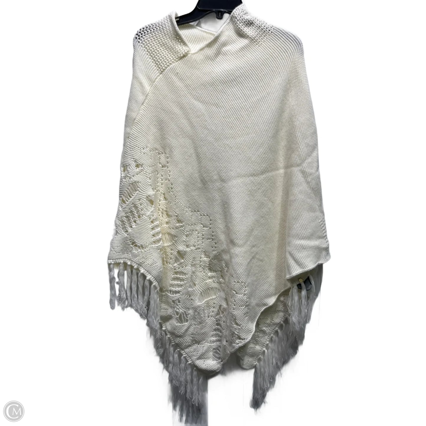 Shawl By Clothes Mentor In Cream, Size: Osfm