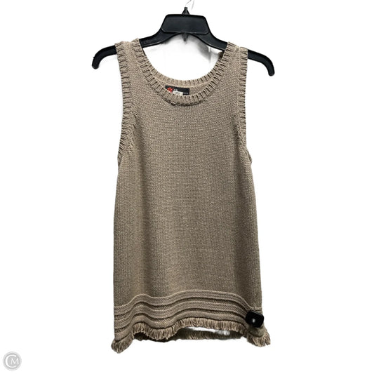 Top Sleeveless By Clothes Mentor In Tan, Size: M