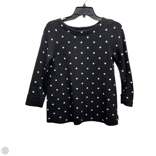Sweater By Jones New York In Black & White, Size: S