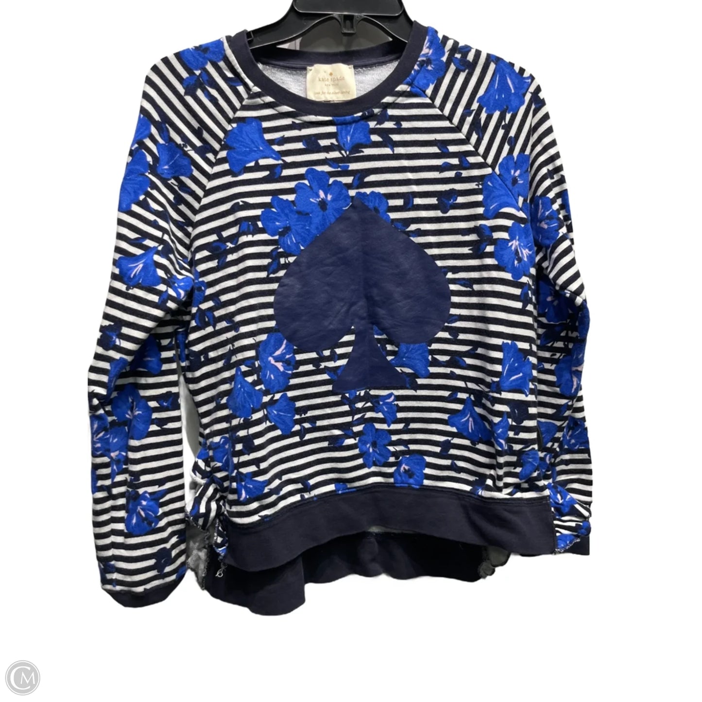 Top Long Sleeve Designer By Kate Spade In Blue, Size: S