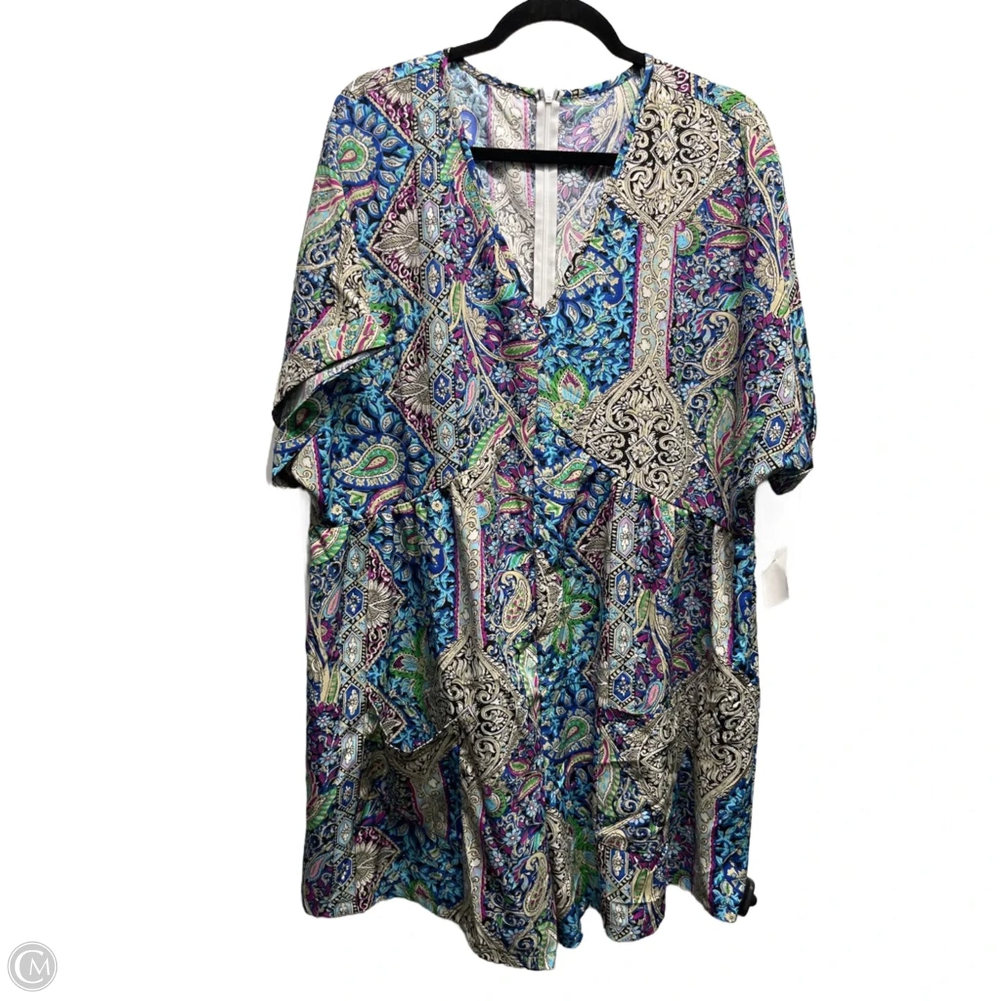 Romper By Emery Rose In Blue & Purple, Size: 3x