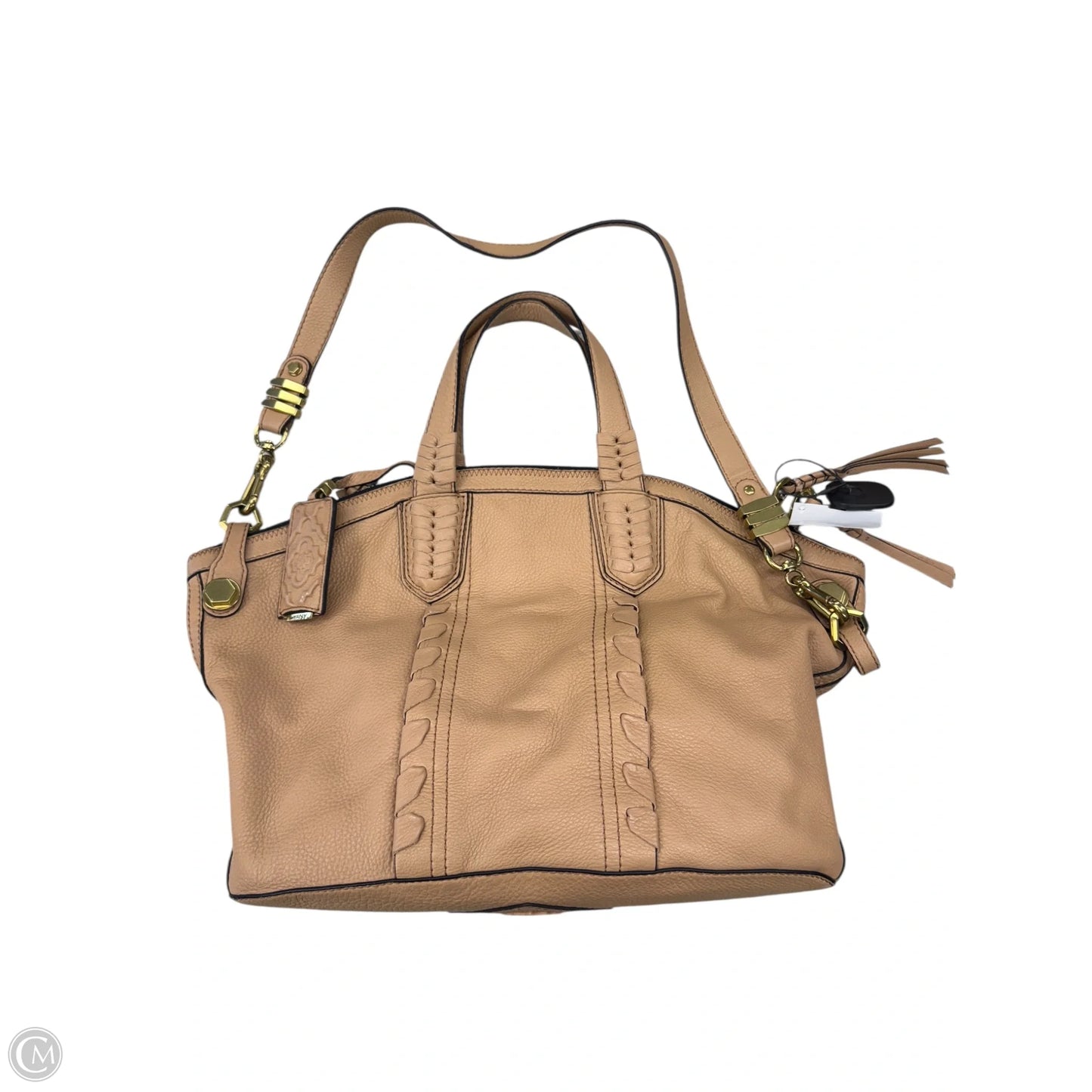 Handbag Leather By Oryany, Size: Large