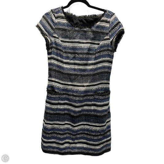 Dress Party Short By Adrianna Papell In Black & Blue, Size: M
