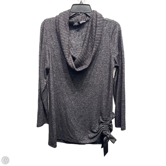 Top Long Sleeve By White House Black Market In Grey, Size: M