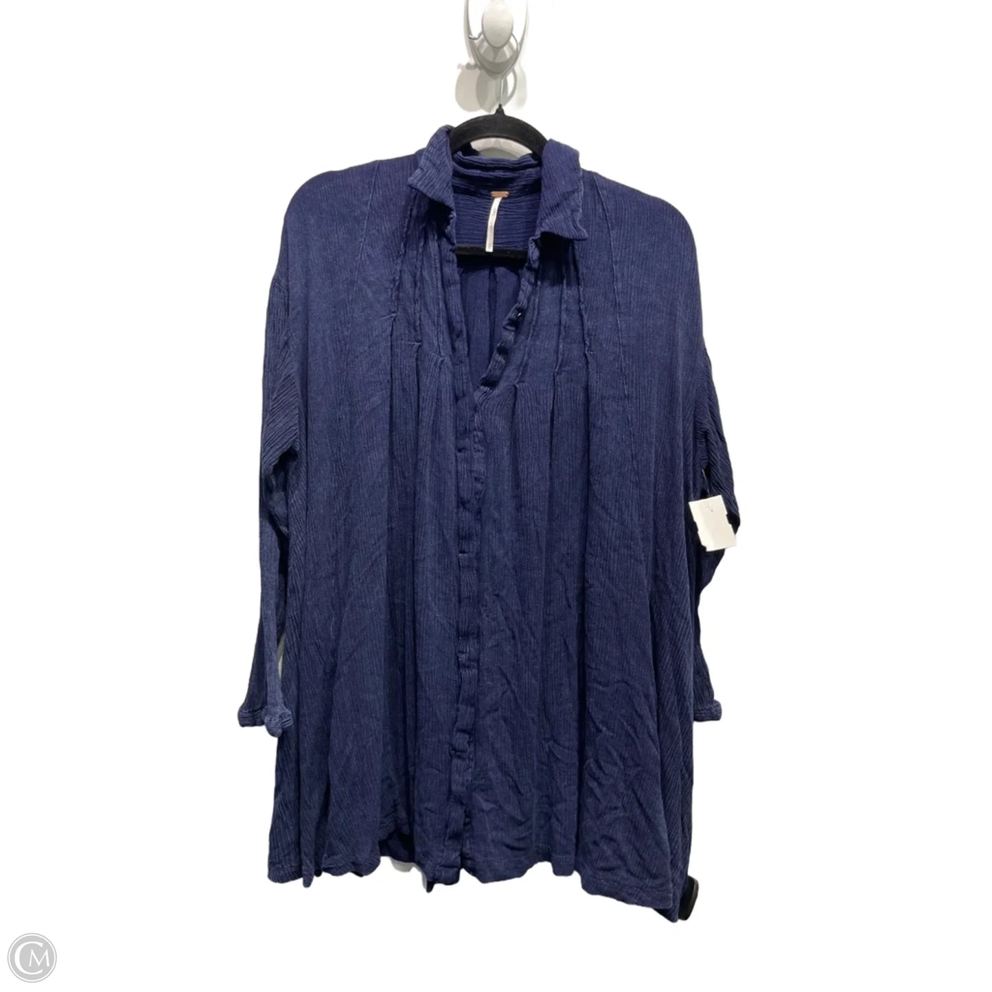 Top Long Sleeve By Free People In Navy, Size: S