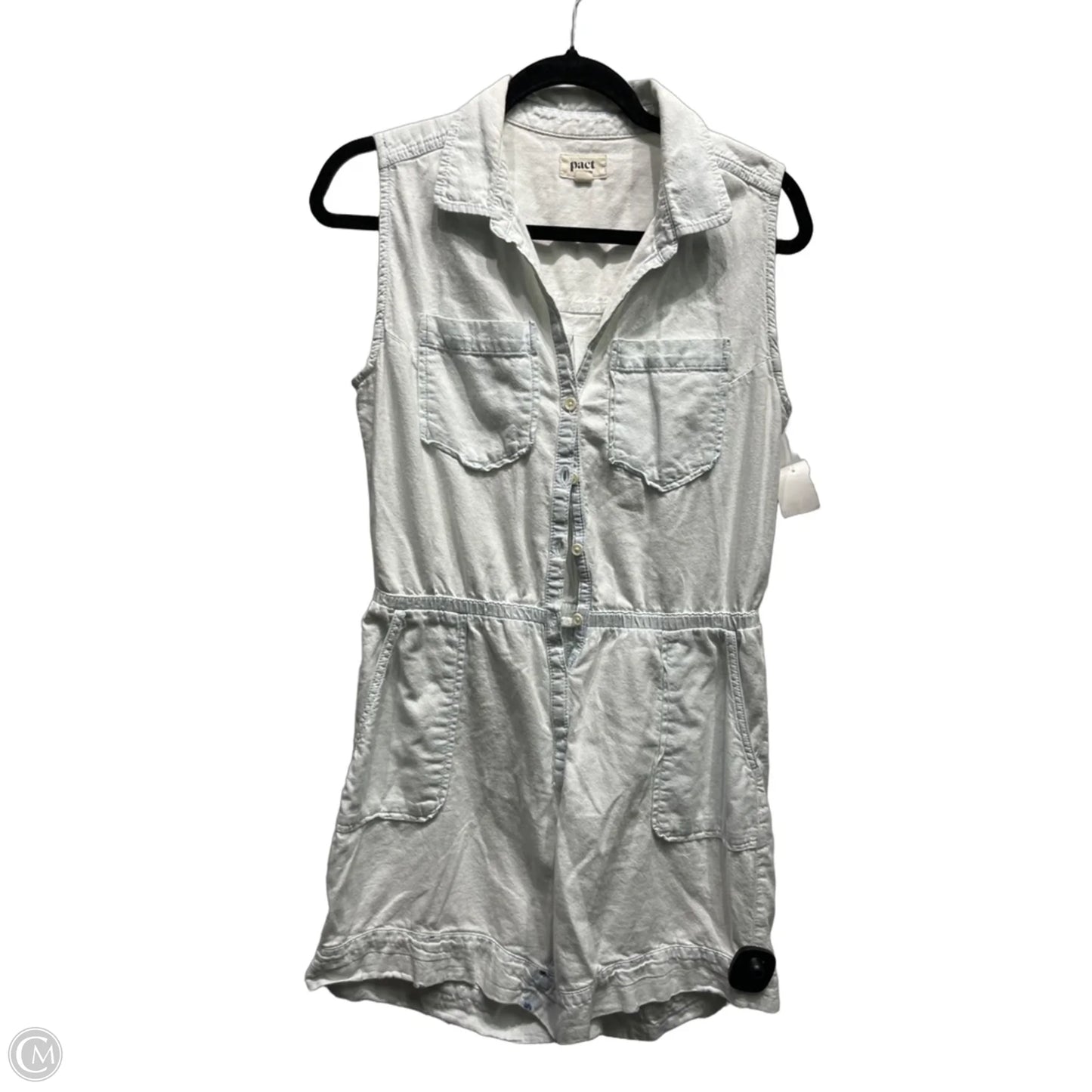 Romper By Pact In Blue, Size: Xs