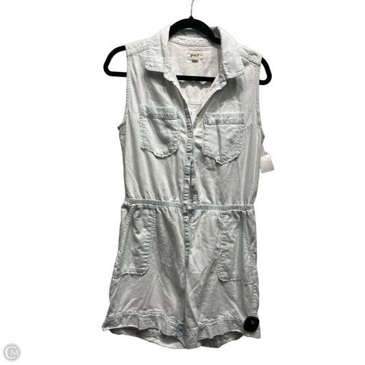 Romper By Pact In Blue, Size: Xs