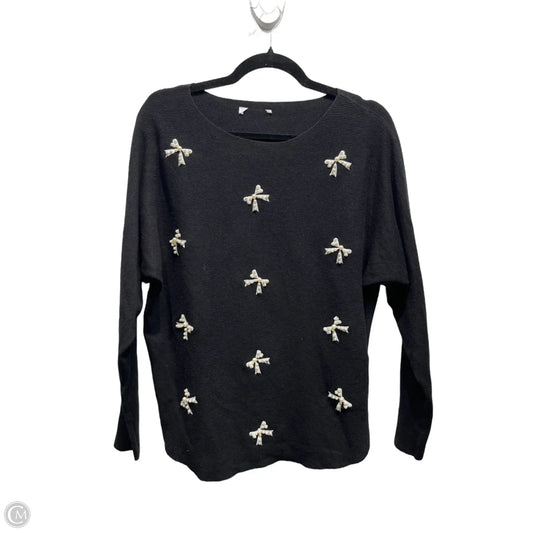 Sweater By Clothes Mentor In Black & White, Size: M