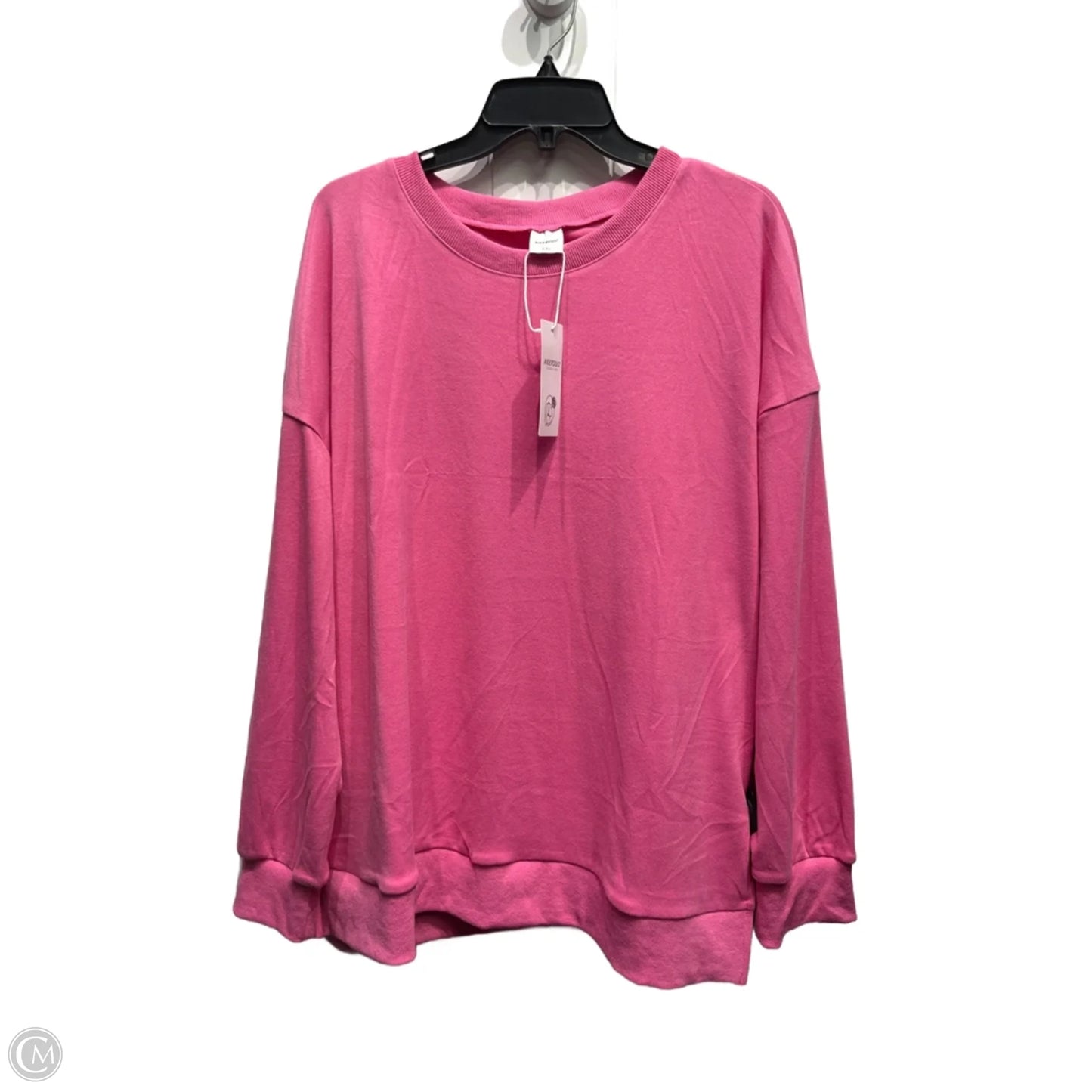 Top Long Sleeve By XIEERDUO In Pink, Size: Xxl