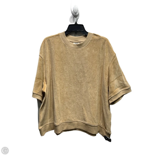 Sweater Short Sleeve By Pact In Tan, Size: Xxl