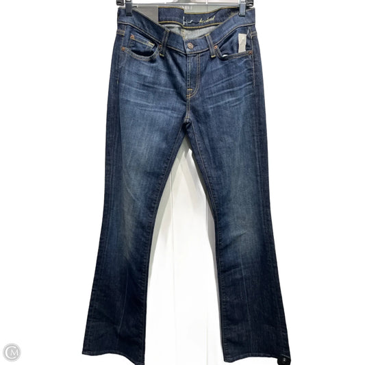 Jeans Boot Cut By 7 For All Mankind In Blue Denim, Size: 6