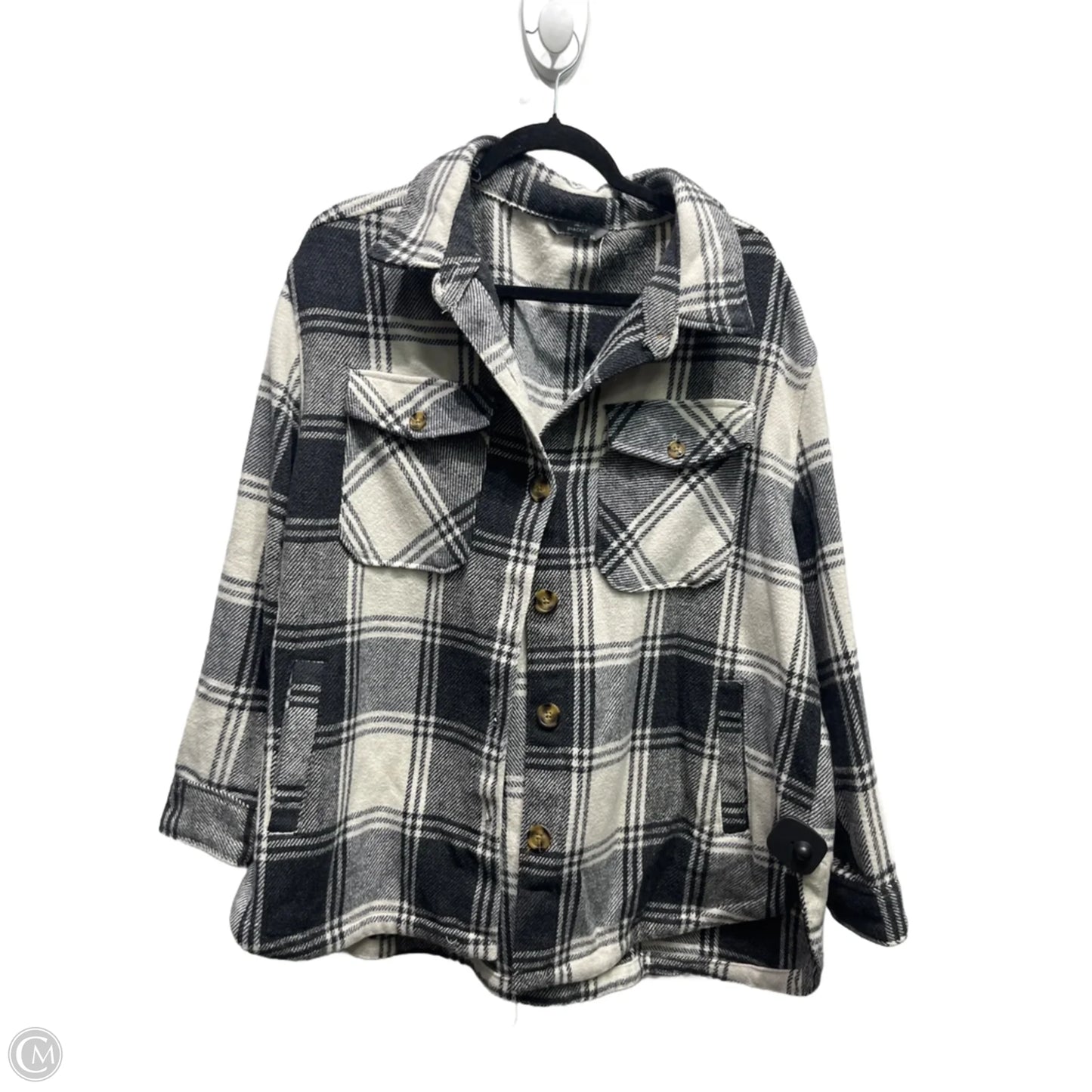 Jacket Other By SHACKET In Black & White, Size: Xlp