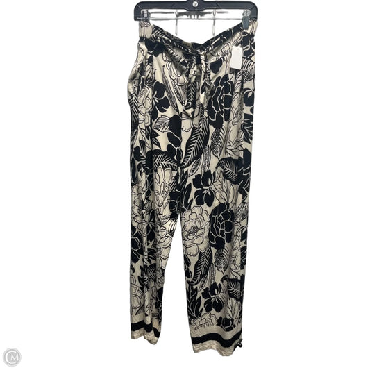 Pants Wide Leg By MEG AND MARGOT In Black & Cream, Size: Xl