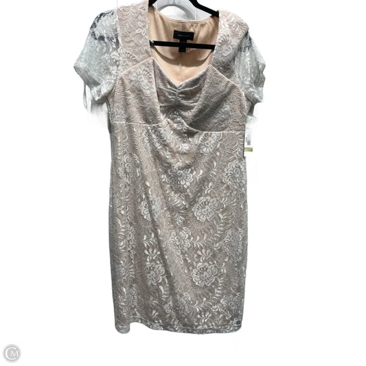 Dress Party Short By R And M Richards In White, Size: 14