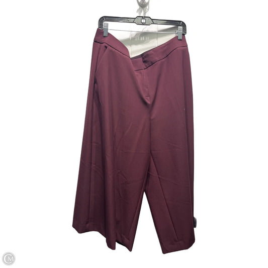 Pants Cropped By Lane Bryant In Maroon, Size: 16