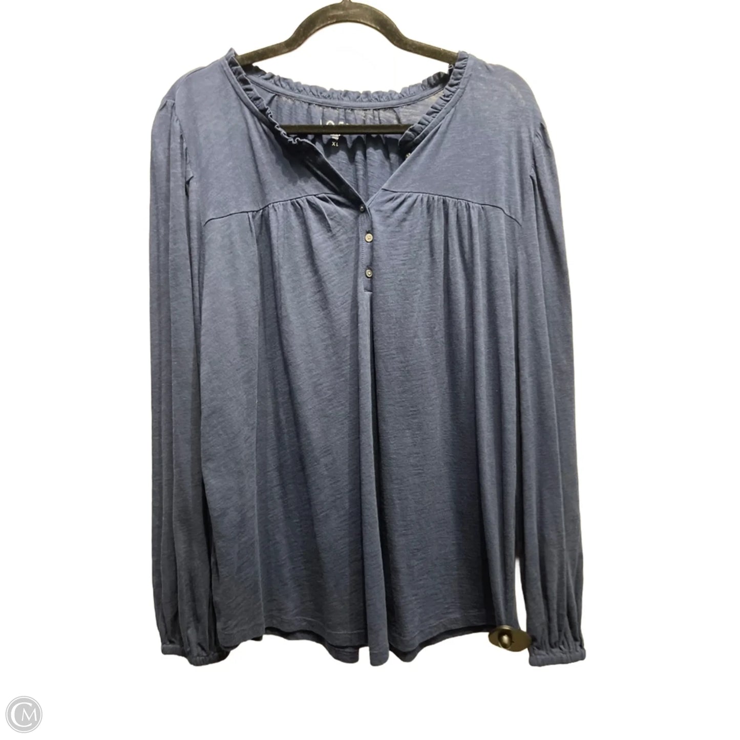 Top Long Sleeve By Loft In Navy, Size: Xl