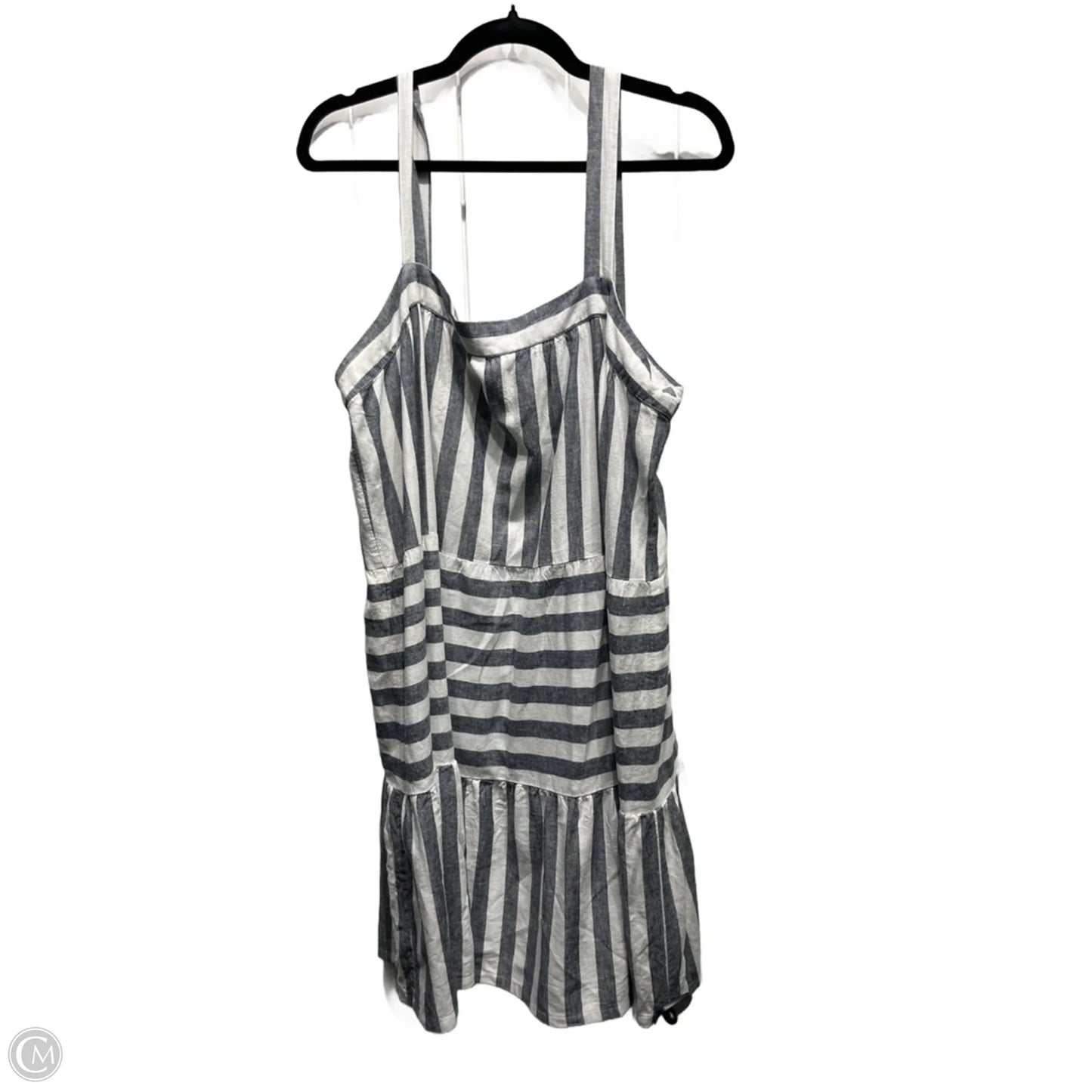 Dress Casual Short By Loft In Grey & White, Size: Xl