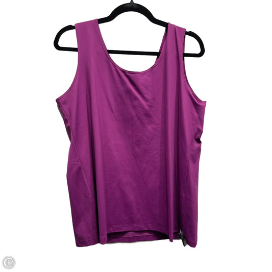 Top Sleeveless Basic By Chicos In Purple, Size: 3x
