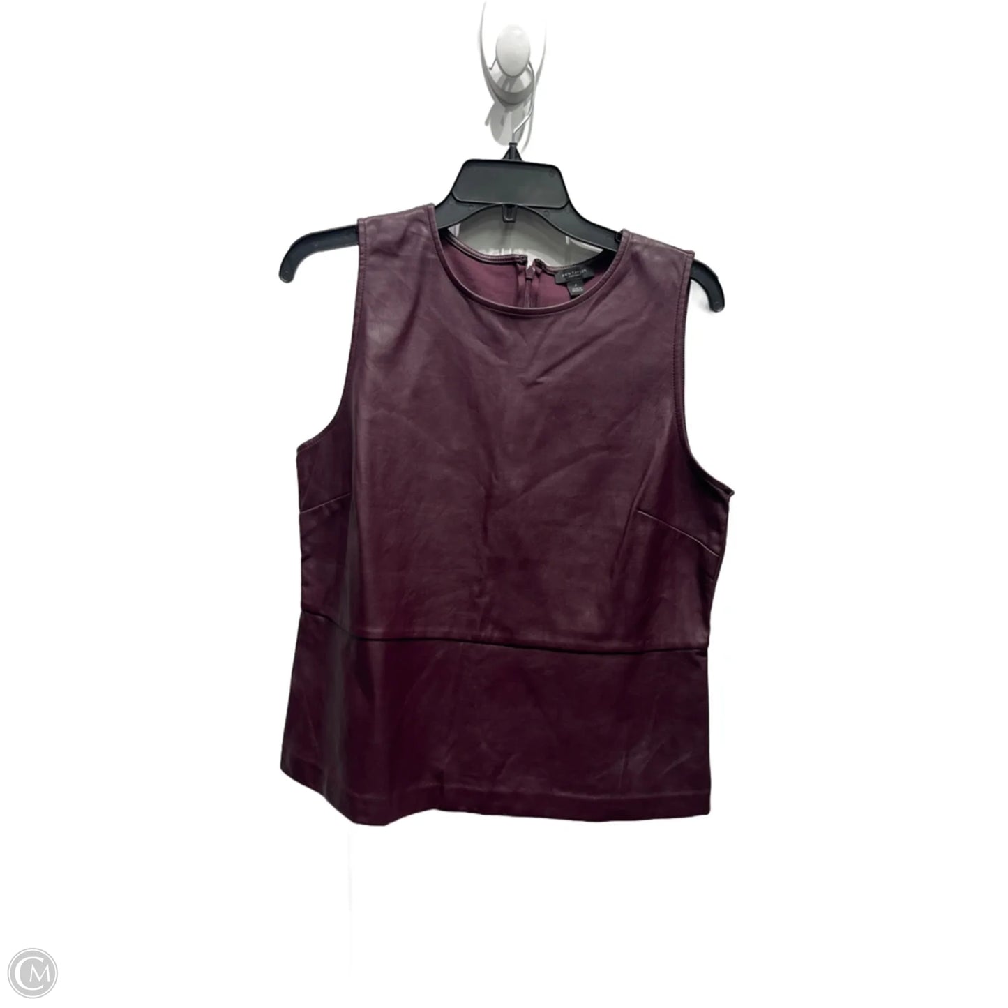 Top Sleeveless By Ann Taylor In Purple, Size: M