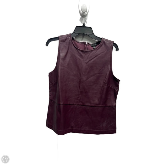 Top Sleeveless By Ann Taylor In Purple, Size: M