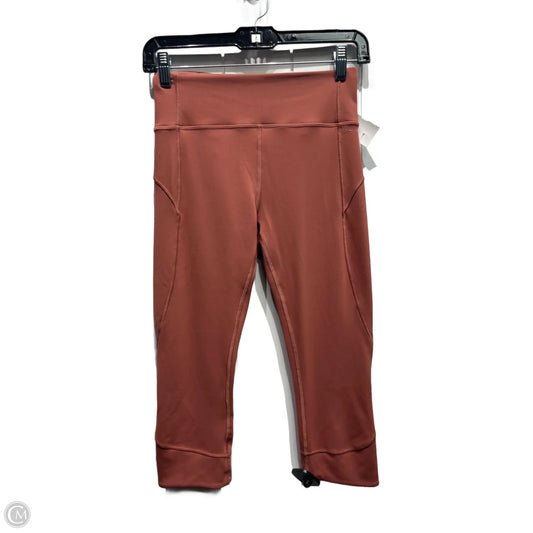 Athletic Capris By Lululemon In Orange, Size: 6
