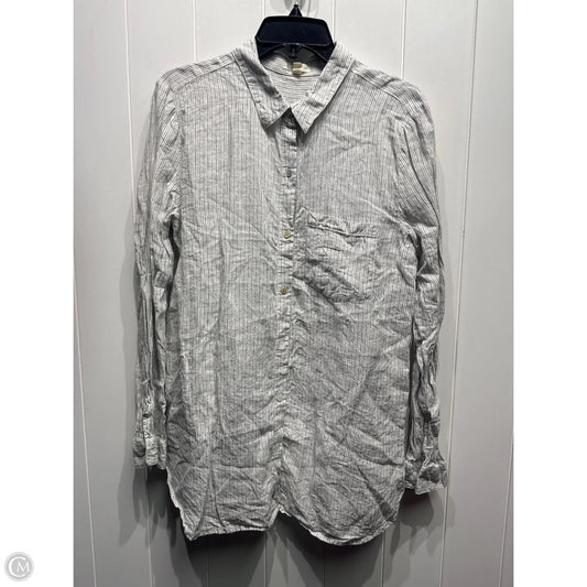 Top Long Sleeve By Eileen Fisher In Grey, Size: M
