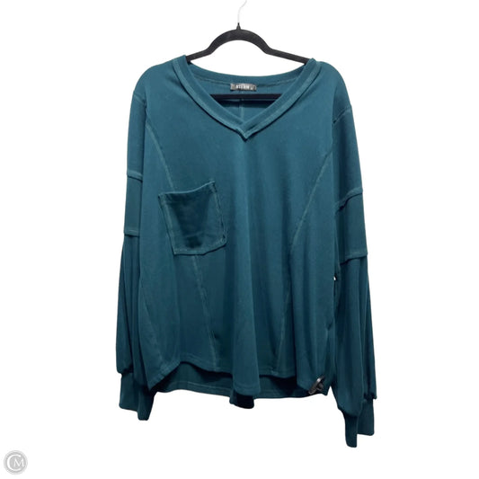Top Long Sleeve By Btfbm In Green, Size: Xl