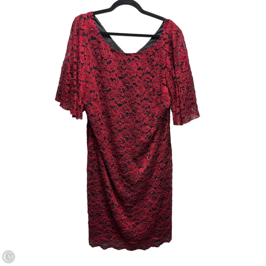 Dress Party Short By Jessica Howard In Red, Size: Xl