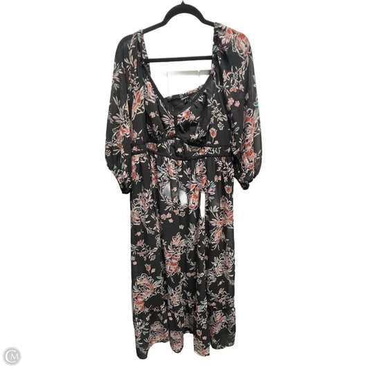 Dress Casual Maxi By Torrid In Black & Red, Size: 2x