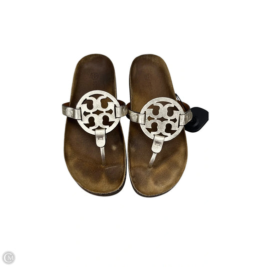 Sandals Designer By Tory Burch In Gold, Size: 6.5