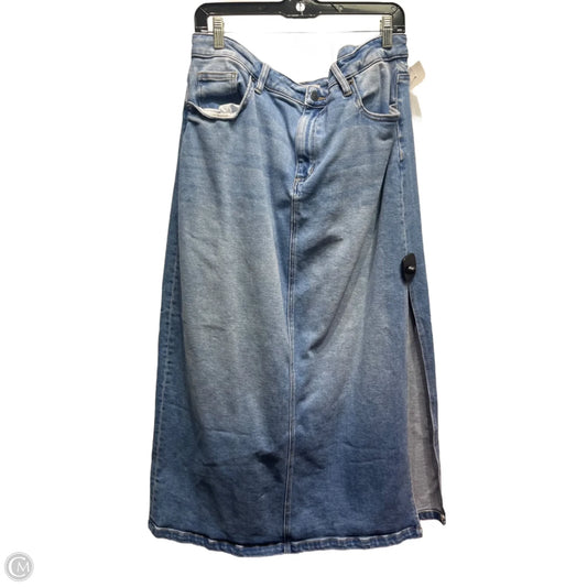 Skirt Maxi By Arula In Blue Denim, Size: Xl