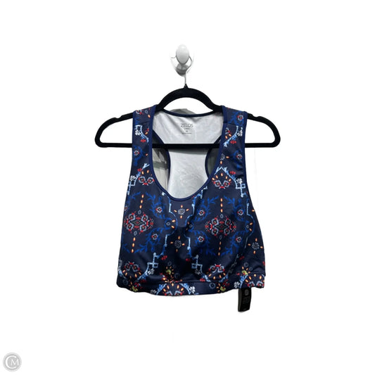Athletic Bra By Zelos In Blue & Red, Size: 3x