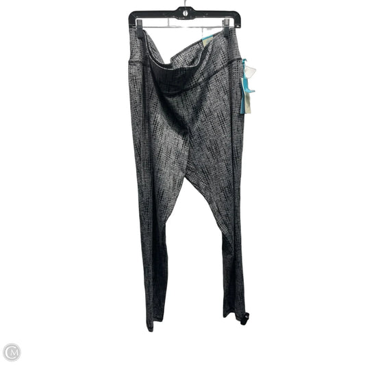 Athletic Leggings By Livi Active In Black & Grey, Size: 22