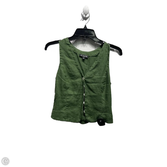 Vest Other By J. Crew In Green, Size: Xs