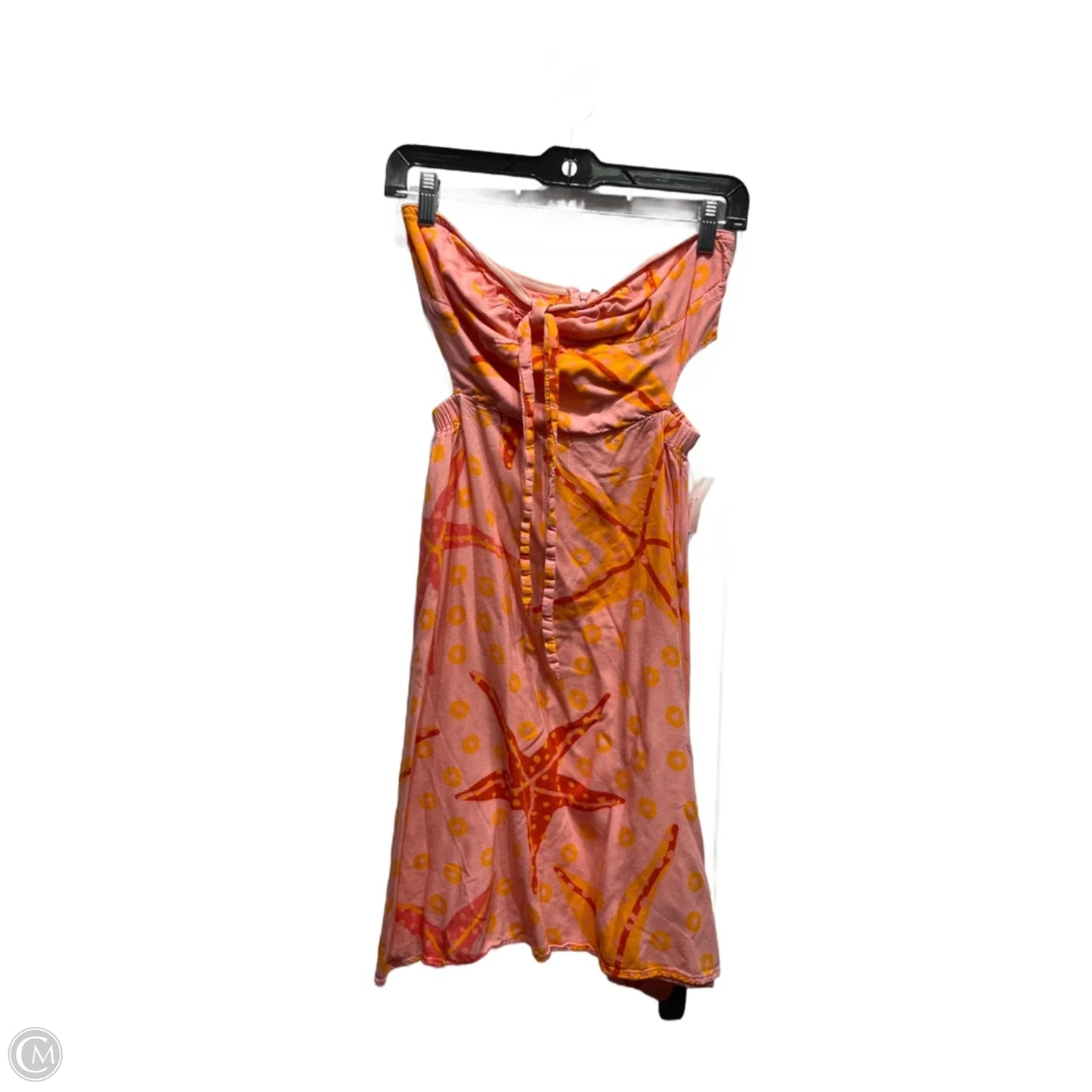 Dress Casual Short By Farm Rio In Orange & Pink, Size: Xs