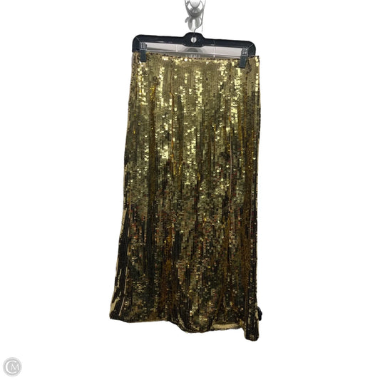 Skirt Midi By J. Crew In Gold, Size: 2