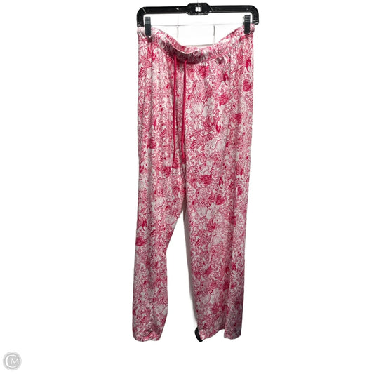 Pants Designer By Lilly Pulitzer In Pink & White, Size: M