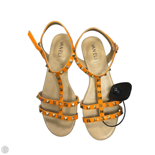 Sandals Flats By Vaneli In Orange, Size: 6