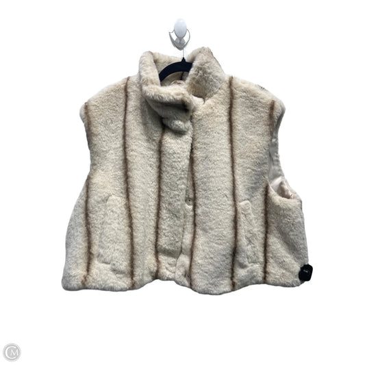 Vest Faux Fur & Sherpa By White House Black Market In Tan, Size: Xl