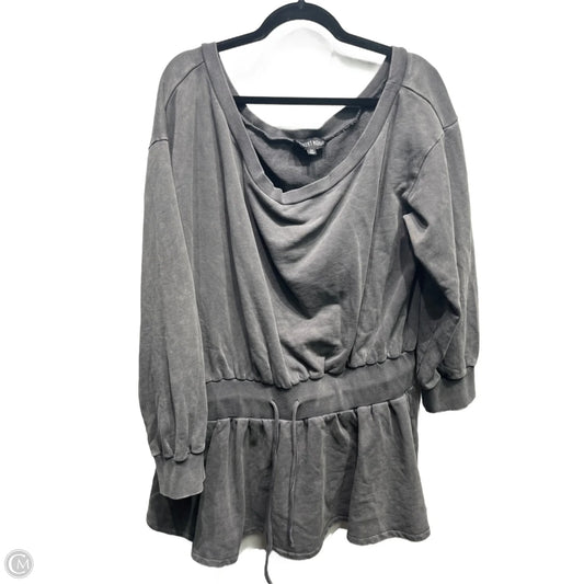 Tunic Long Sleeve By vurrent mood In Grey, Size: 1x
