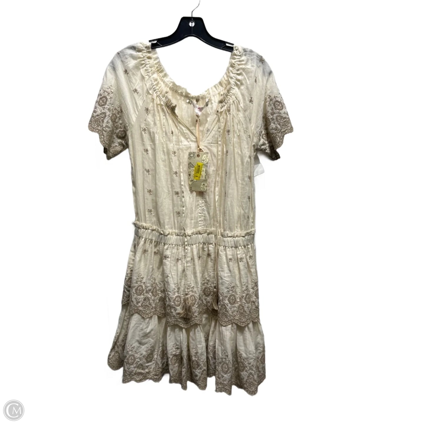 Dress Casual Short By Chelsea And Violet In Cream & Tan, Size: M