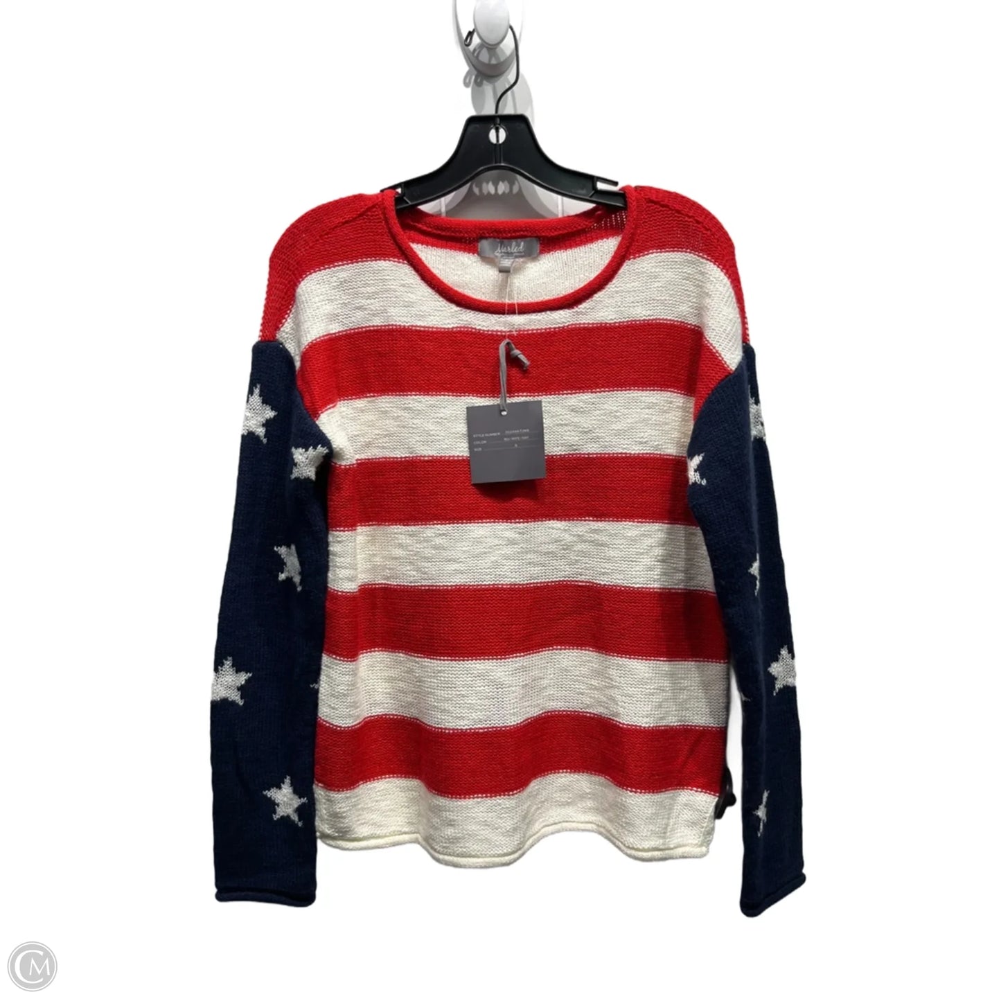 Sweater By Marled In Blue & Red & White, Size: S