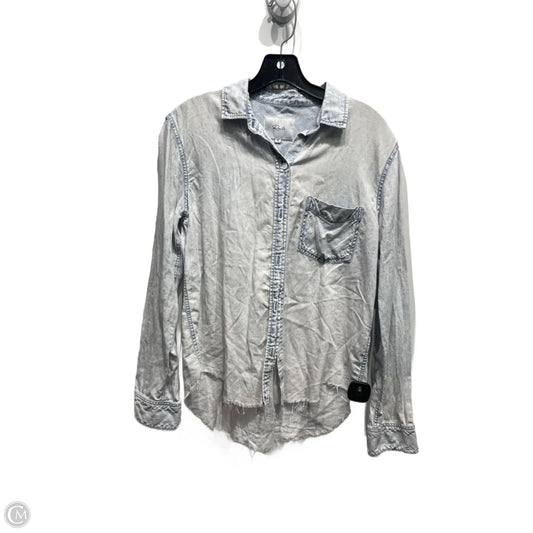 Top Long Sleeve By Rails In Blue Denim, Size: Xs