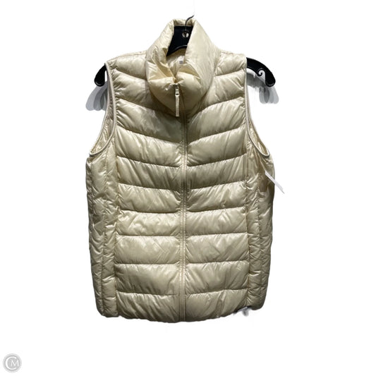 Vest Puffer & Quilted By Uniqlo In Cream, Size: M