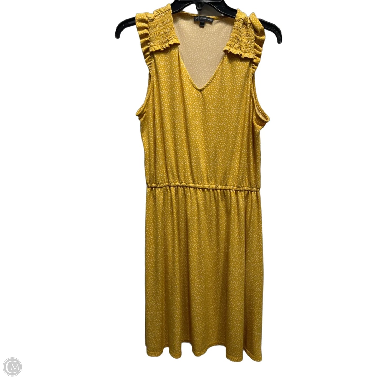 Dress Casual Short By Adrianna Papell In Yellow, Size: M