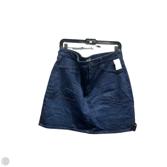 Skirt Mini & Short By Loft In Blue Denim, Size: 12